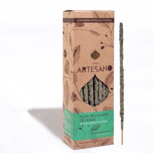Sahumerio Artesano Flor de Champa - Te Verde x 30